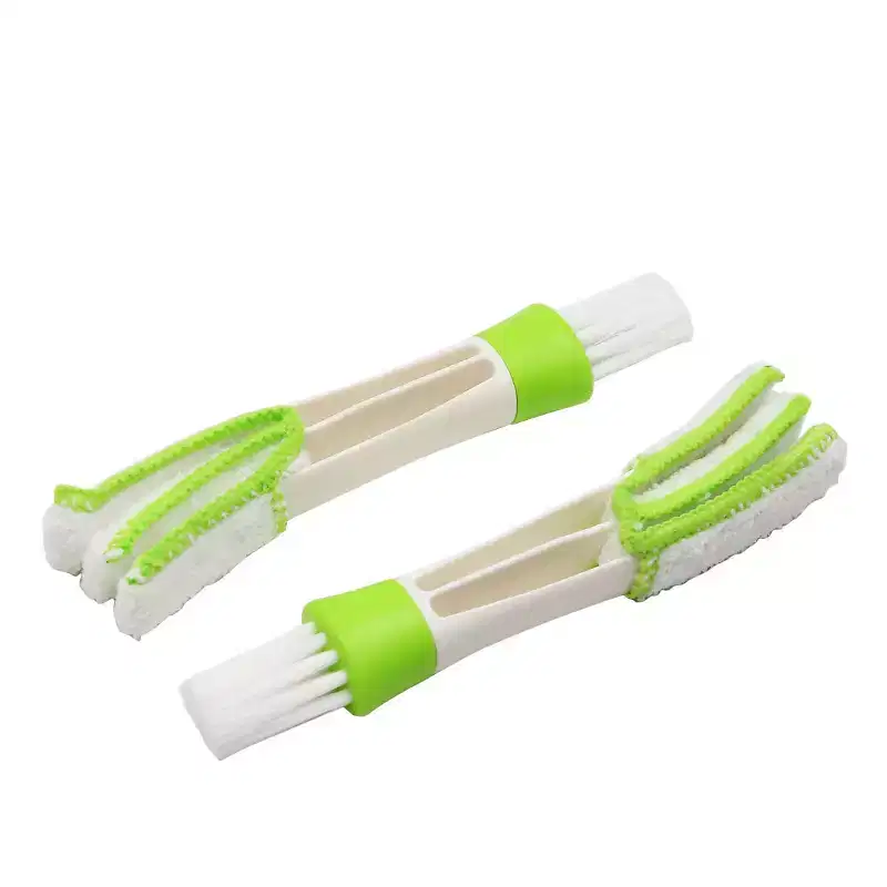 Unique Bargains Double Sided Car Vent AC Blind Cleaning Brush 2 Pcs