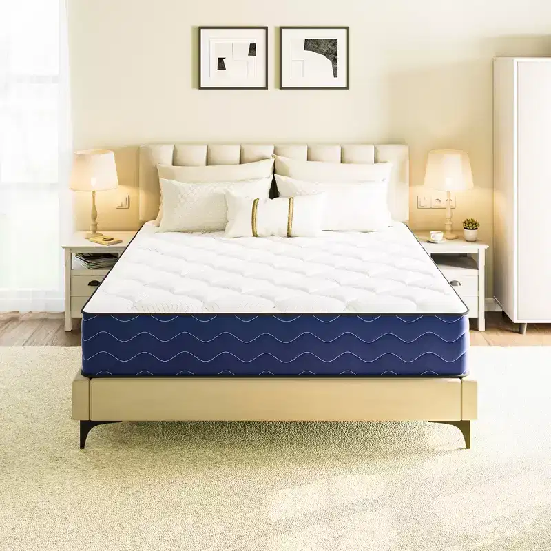 Swedrea Hybrid Mattress Medium Cooling Memory Foam Bed-in-a-Box Black