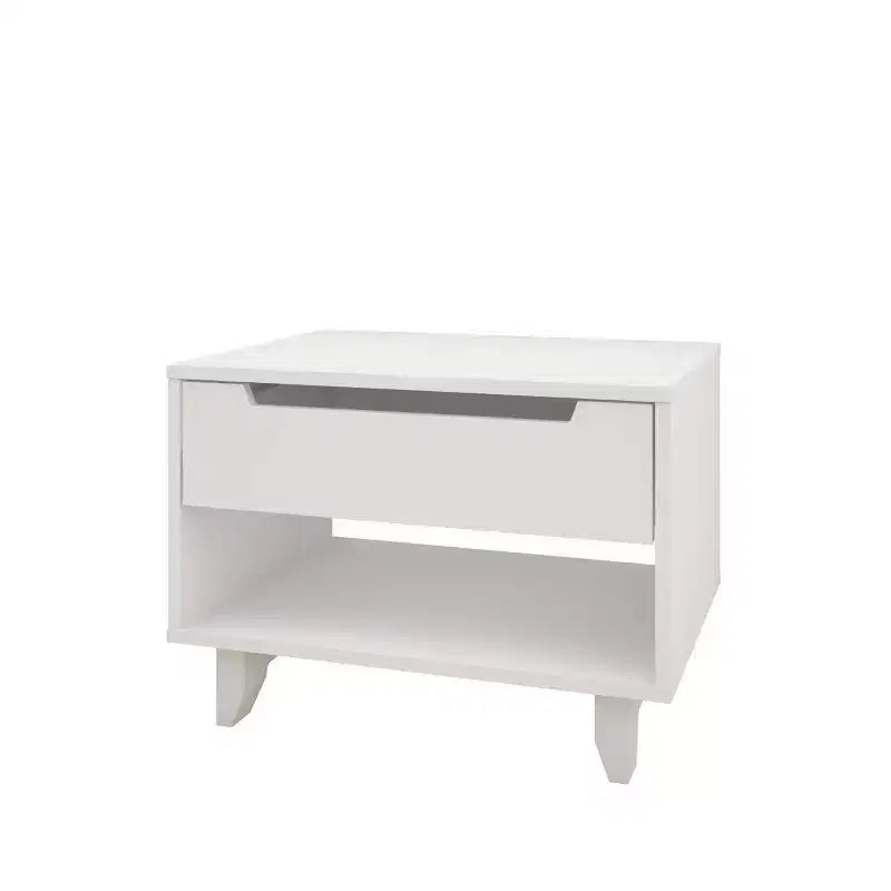 Open Shelf 1 Drawer Nightstand