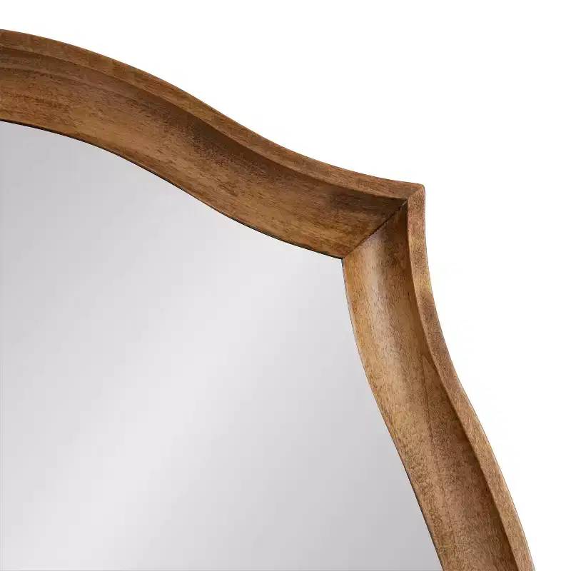 Kate & Laurel All Things Decor 24x34 Hatherleigh Scallop Wall Mirror