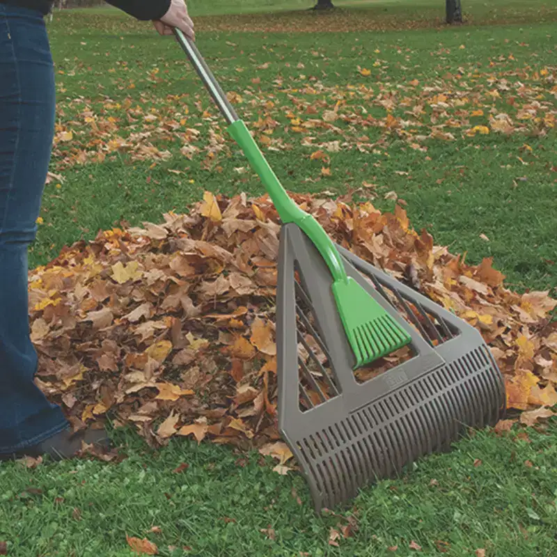 3-Piece Poly Leaf Rake Garden Tool Set - AMES