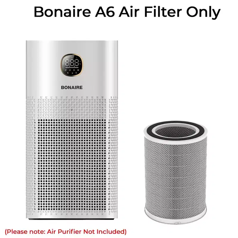 Bonaire: A6 Air Purifier Filter Replacement - HEPA13 Filter, Advanced Filtration