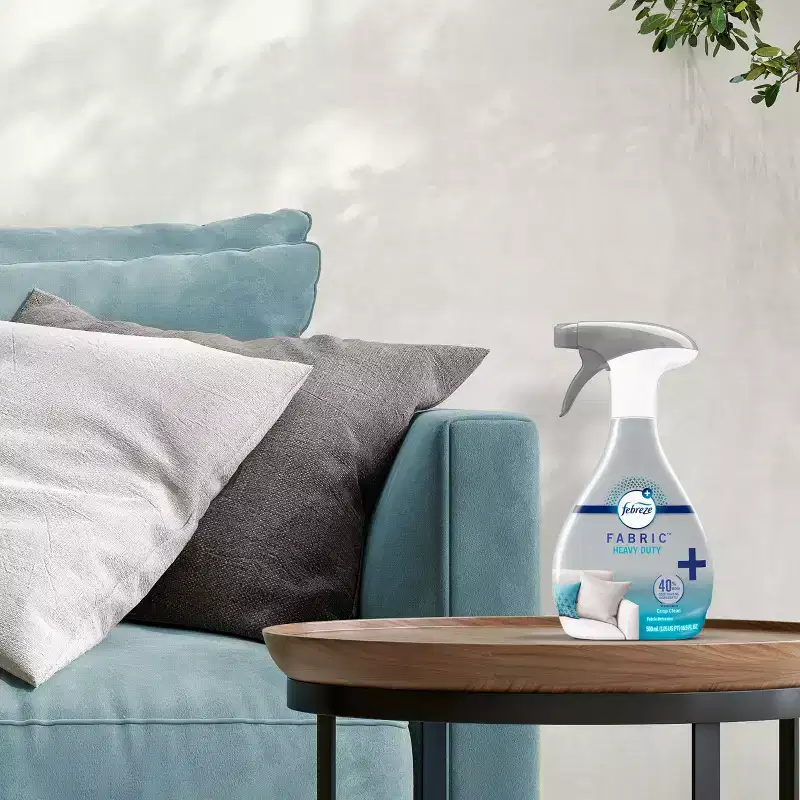 Febreze Heavy Duty Odor-Fighting Fabric Refresher - Crisp Clean - 27 fl oz: Aluminum-Free, No Fragrance Added, Dye-Free, Paraben-Free