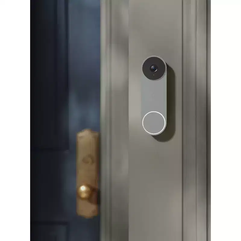 Google Nest Doorbell (Wired, 3rd Gen) - Video Doorbell Camera with 2K Video - Works with Google Home - With Gemini - Hazel