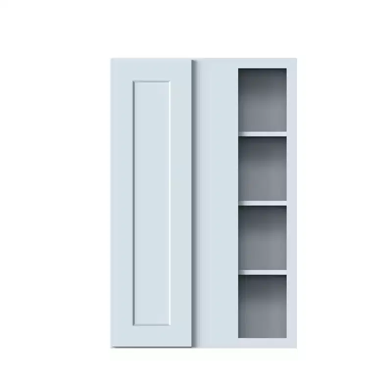 CASAINC 27 W x 42 H x 12 D Shaker Base Kitchen Cabinet, Solid Wood Frame, Water-Based Low-VOC Paint, Soft-Close, RTA, Dove Gray