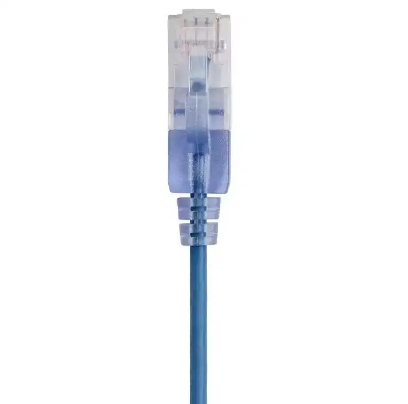 Monoprice Cat6A Patch Ethernet Cable 14 Feet Blue UTP, 30AWG, 10G, Pure Bare Copper, Snagless RJ45, For Computer Network Cable, LAN, Modem, Router