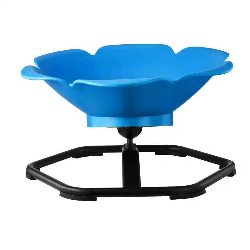 VEVOR Kids Swivel Chair, 220 lbs Capacity, Cylinder Shape Sensory Spinning Chair with Non-Slip Metal Base, Toddler Sit & Spin Seat, Blue