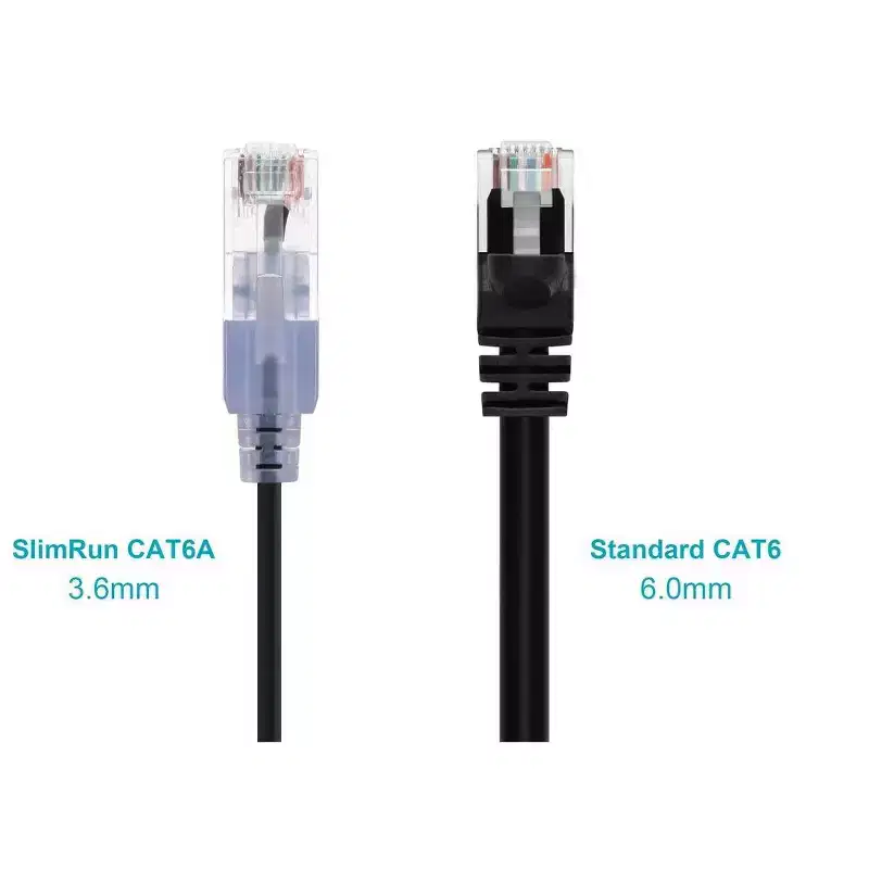 Monoprice Cat6A Patch Ethernet Cable 5 Feet Black, UTP, 30AWG, 10G, Pure Bare Copper, Snagless RJ45, For Computer Network Cable, LAN, Modem, Router