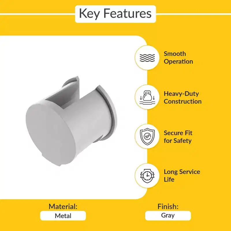 Brixwell 62-513 Locking Cam 1/2 Length Metal Material Gray Finish