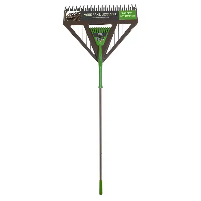 2-Piece Leaf Rake, Poly Rake and Steel-Tine Rake for Garden Tool Set - AMES