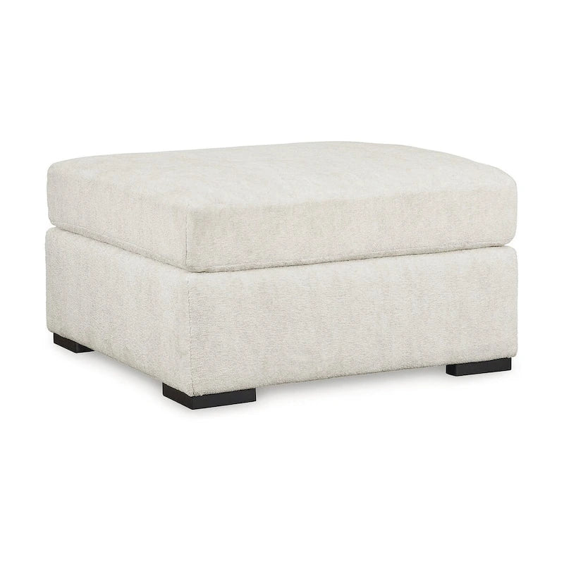 Ivory Oversized Accent Ottoman