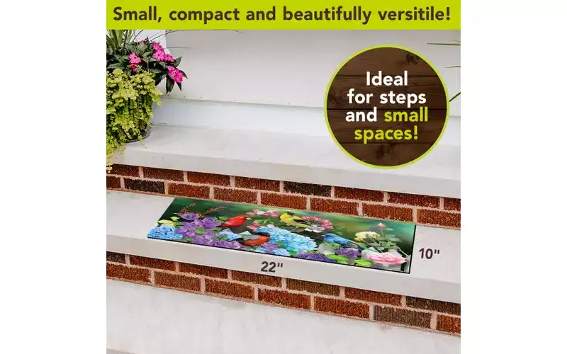 Briarwood Lane Feathered Friends Mini Mat 22x10 Indoor Outdoor Doormat