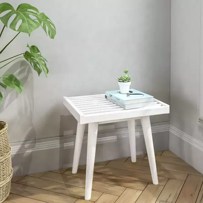 Plank+Beam Entryway Bench, Solid Wood End of Bed Bench for Bedroom, Hallway, Porch, 19